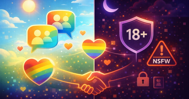 Przewodnik po subredditach gay - porównanie społeczności SFW vs treści NSFW dla dorosłych