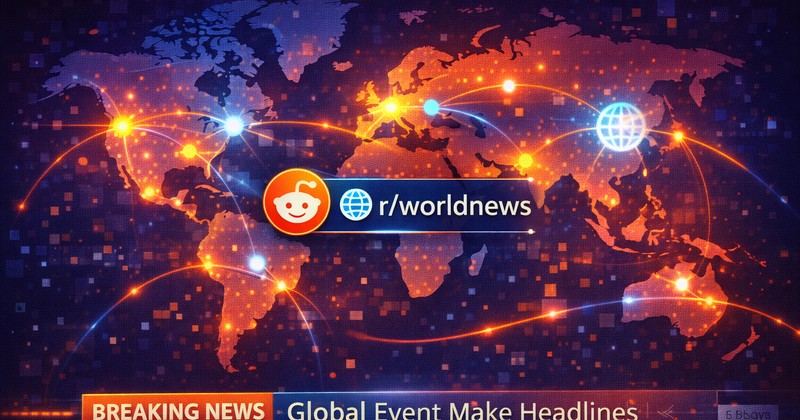 Społeczności wiadomości światowych reddit - globalne zasięg
